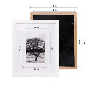 Eenvoudige Mode Multi-Size Custom Groothandel Houten Schilderij Frames Eiken Wit Poster Foto Fotolijst Voor Decor