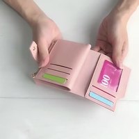 Dompet Kecil Desain Baru 2023 untuk Wanita Dompet Wadah Kartu Kulit Ramping Dompet Koin untuk Wanita