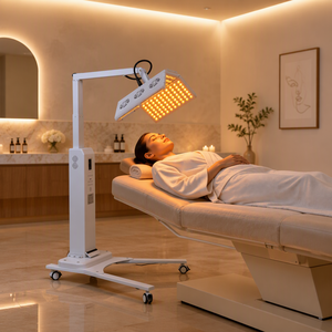 Профессиональный портативный LED-аппарат для светотерапии (<span class=keywords><strong>850</strong></span>+633+590+417 нм) с сенсорным управлением для комплексного ухода за телом - Product Image 1