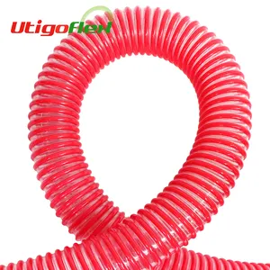 High Tearing-Resistant Plastic Corrugated Suction Hose with Rigid Pvc Spiral