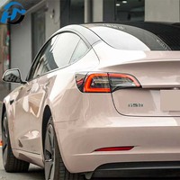 TPU Miroir Rose Voiture Full Body Tint Film Cristal Métal Modifié Autocollants Auto-Guérison Vinyle Wrap Brillant Cristal Rouleau Forme