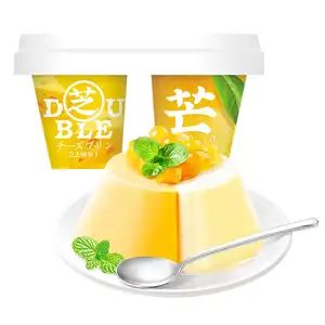 Thông Minh Mama 113G Thấp Chất Béo Không Gelatin Bán Buôn Xoài Pho Mát Halal Trái Cây Konjac Thạch Bánh