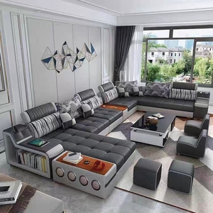 Modern Fabric Sectional <b>Sofa</b> L Shaped Couch Corner <b>Sofa</b> <b>Bed</b> <b>with</b> <b>Storage</b> for Living Room Hotel - Product Image 3