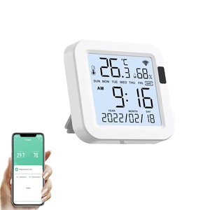 图雅智能Wifi温湿度传感器大屏幕背光数字液晶温度计湿度计作品Alexa谷歌主页 - Product Image 2