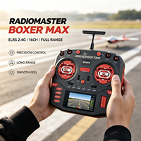 Radiomaster Boxer MAX Original en Plastique 2.4GHz ELRS Radio AG01 Manettes CNC Boutons Pliables Poignées en Cuir pour Avion FPV/RC