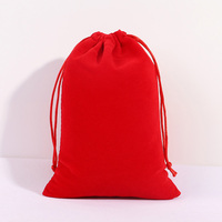 Pochette en velours noir pour bijoux, sac à cordon en velours, petite pochette de rangement pour bijoux, sac à cordon en velours de soie personnalisé