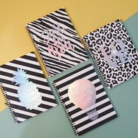 Fournitures de papeterie bon marché d'usine conception personnalisée A4 A5 B5 carnet de notes à spirale cahier d'exercices scolaires carnet de notes Journal