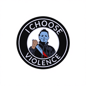 Étiquette de vêtement en tissu PVC, badge 3D pour brassard, en caoutchouc souple, avec fixation auto-agrippante et broderie ronde - Product Image 4