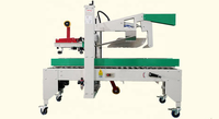 Machine de scellage automatique électrique pour cartons à rabats supérieurs, idéale pour l'emballage de vêtements et de boissons