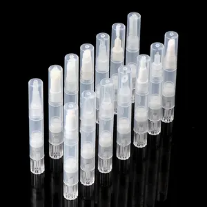 5 pièces 3ml conteneur d'huile de cuticule avec brosse baume à lèvres Tube vide torsion stylos <span class=keywords><strong>ongles</strong></span> nutritif huile Tube cosmétique conteneur stylo - Product Image 6