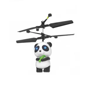 Пульт дистанционного управления Самолет панда 2G Индукционное взаимодействие дети Электрический радиоуправляемый Летающий игрушечный пластиковый мигающий свет Китай панда