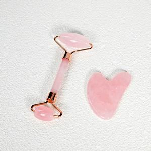Hermoso <span class=keywords><strong>Rodillo</strong></span> <span class=keywords><strong>de</strong></span> Jade y Herramienta Gua Sha <span class=keywords><strong>de</strong></span> <span class=keywords><strong>Cuarzo</strong></span> Rosa 100% Natural GHM, Masajeador Facial Reafirmante, Regalo <span class=keywords><strong>de</strong></span> Belleza <span class=keywords><strong>para</strong></span> el Cuidado <span class=keywords><strong>de</strong></span> <span class=keywords><strong>la</strong></span> Piel <span class=keywords><strong>de</strong></span> <span class=keywords><strong>la</strong></span> Mujer - Product Image 2