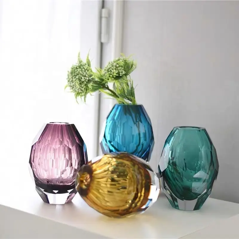 Conjunto de vasos de vidro grande, decoração de casamento, vasos de vidro