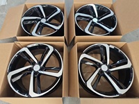 Ruedas de aleación YXQ para Honda 19*8,5 ET 35 Black Machine Face Wheels A356 Aleación de prueba de impacto Bujes de aleación de aluminio