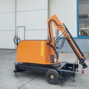 Gru a Braccio Mobile Idraulica Semovente Girevole a 360° per Carichi Pesanti, Capacità 2T, con Motore e Cuscinetti, Garanzia 3 Anni per Uso Industriale - Product Image 6
