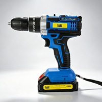 Perceuse à percussion sans fil KQ-81800 21V, machine à percer à batterie, batterie au lithium rechargeable, vitesses variables, projets de bricolage domestiques