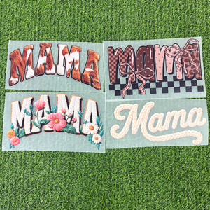 Transferts DTF personnalisés pour <span class=keywords><strong>maman</strong></span>, impression sérigraphique plastisol, prêts à poser, pour la fête des mères, pour vêtements - Product Image 1