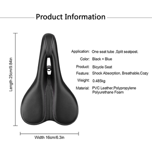 Sillín de Bicicleta de Cuero con Ventilación Simple y Cómodo, Diseño Moderno para Bicicletas de Montaña, Marca April - Product Image 2