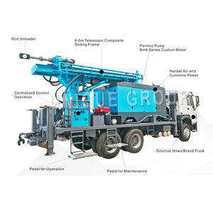 Hot Sale 400M Automatic Borewell <b>Water</b> Well Drilling Machine Hydraulic Portable Diesel <b>Water</b> Well Drilling Rig - Product Image 1