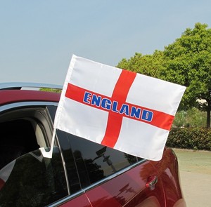 Promoción personalizada Bandera italiana 100% Poliéster 30*45cm Bandera de ventana de coche Italia con poste de plástico - Product Image 5