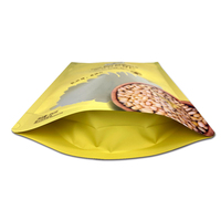 Sachet Doypack en plastique refermable hermétique pour emballage alimentaire (noix de cajou, arachides, figues, chocolat) avec impression de logo personnalisée, vente en gros