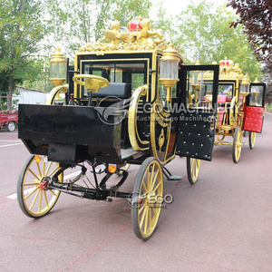 Calèche royale électrique personnalisée à 4 roues, calèches robustes tirées par des chevaux à vendre pour le transport spécial - Product Image 3