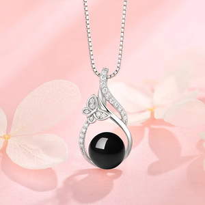 <span class=keywords><strong>Collana</strong></span> in oro 14k <span class=keywords><strong>collana</strong></span> in argento Sterling 925 con perle classiche e zirconi con perle nere <span class=keywords><strong>collana</strong></span> <span class=keywords><strong>Swarovski</strong></span> - Product Image 4