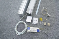 Bande profilée en aluminium avec connecteur Custom Led Square Suspendu Linear Pendant Light
