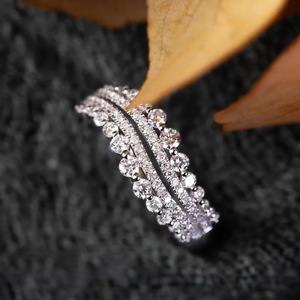 Anello con Design a Onde Cave per Dito Indice da Donna - Product Image 6