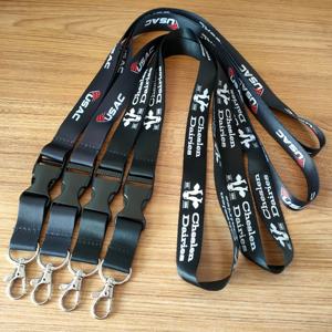 Custom Key Thermal Transfer Printing Polyester Lanyard Duurzaam Geweven/Polyester Hals Lanyard Haak Accessoire Voor Belangrijke Organisatie - Product Image 3