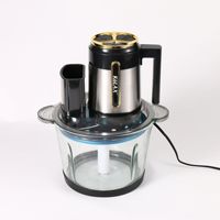 Hachoir à viande multifonctionnel Kolax pour cuisine domestique, hachoir à viande en verre transfrontalier, 3-en-1 : hache, tranche et râpe
