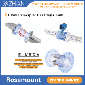 เครื่องวัดการไหลของน้ำเสียแบบแม่เหล็กเซ็นเซอร์ RS485 8750W120น้ำเสียอุตสาหกรรม - Product Image 5
