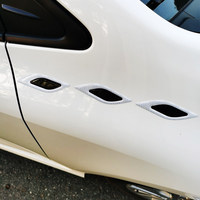 Autocollant de carrosserie de voiture, sortie d'air latérale, décoration personnalisée modifiée, avertissement réfléchissant, anti-collision, anti-rayures OLIVER
