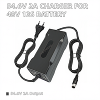 Chargeur de batterie au lithium universel 54,6 V 2 A pour trottinettes électriques KUGOO G2 Pro G1 Soflow SO4 Pro VMAX VX2 Pro/St 48 V XF690 Maxs