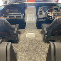 Magnifique Ponton de Sport Tritoon 25 Pieds CE sur Mesure, Bateau Ponton de Fête Flottant de Luxe en Aluminium à Vendre