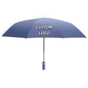 Parapluie LED entièrement automatique à double nervures 10K avec éclairage rotatif, Sombrillas, Parapluie portable compact - Product Image 3