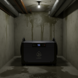 Deshumidificador LUBAIR de 120 Pint para Espacios Reducidos y Sótanos, 800-1499 Pies Cuadrados - Product Image 2