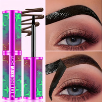 Vente en gros de gel pour sourcils en 4 couleurs, imperméable, résistant à la transpiration, aspect naturel, teinture pour sourcils, maquillage facile à appliquer, cosmétiques à étiquette privée