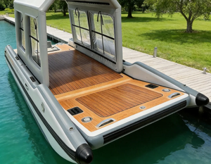 Auvent de <span class=keywords><strong>bateau</strong></span> gonflable imperméable avec fenêtre transparente, protection UV, pare-soleil pour la pêche, le kayak, le yacht - Product Image 3