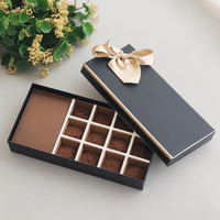 Emballage de boîte de chocolat Lipack Coffrets cadeaux sucrés de luxe avec séparateurs