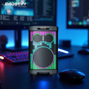 Big Party Box Altavoz <span class=keywords><strong>Subwoofer</strong></span> de 8 pulgadas LED Dj al aire libre Potente Blue Tooth 120W Altavoces de fiesta con micrófono inalámbrico - Product Image 4