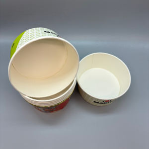 Envases de Alimentos Redondos Desechables de 750 ml con Diseño Personalizado, Tazón de Papel para Pollo Frito, Envase de Papel para Alimentos - Product Image 2