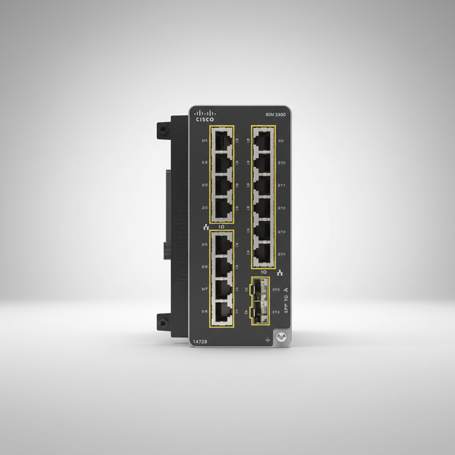 For IEM-3300-14T2S Industrial Managed Ethernet Switch Module 8 for Copper 2 SFP Ports 1 Year SNMP QoS Brand New Original Stock