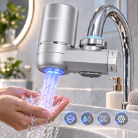 Purificateur d'eau intelligent 8 étapes à fixer sur robinet, filtration UV et carbone, réduit le chlore, les odeurs et le tartre, pour camping-car, maison et cuisine