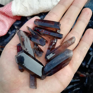 Bán Buôn Nguyên Liệu Tự Nhiên Thạch Anh Khói Điểm Tinh Thể Thô Rõ Ràng Tinh Thể Thạch Anh Đôi Chấm Chấm Chấm Điểm Cho Mặt Dây Chuyền - Product Image 2