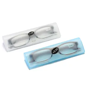 Portable Design Optics Reading Glasses Box Hard Frosted Plastic Eyewear Cases Eyeglasses