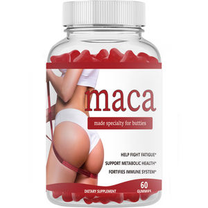 Caramelos Blandos de Maca en Forma de Corazón, Caramelos Blandos Vegetales Sin Azúcar con Maca Natural para el Apoyo de la Salud de la Cadera, 60 Cápsulas - Product Image 1