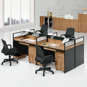 Modern Style MDF Workstation Desk Good Quality Durable Wood Furniture for Office or Villa Quality <b>Worktable</b> for Hotel Use - Product Image 1