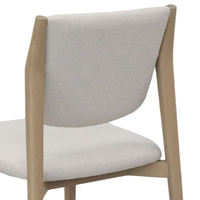 Chaise de salle à manger en bois de chêne massif rembourrée, éponge haute densité et résiliente, chaise pour hôtel, restaurant, usage commercial