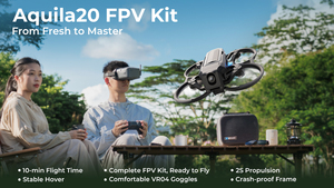 โดรน Aquila 20 FPV ขนาดเล็ก กล้อง 4K Ultra HD พร้อม <span class=keywords><strong>GPS</strong></span> แว่น VR04 ตัวรับสัญญาณ ELRS 2.4G ดีไซน์พับได้ โหมด Headless ฟังก์ชั่น Airdrop - Product Image 5